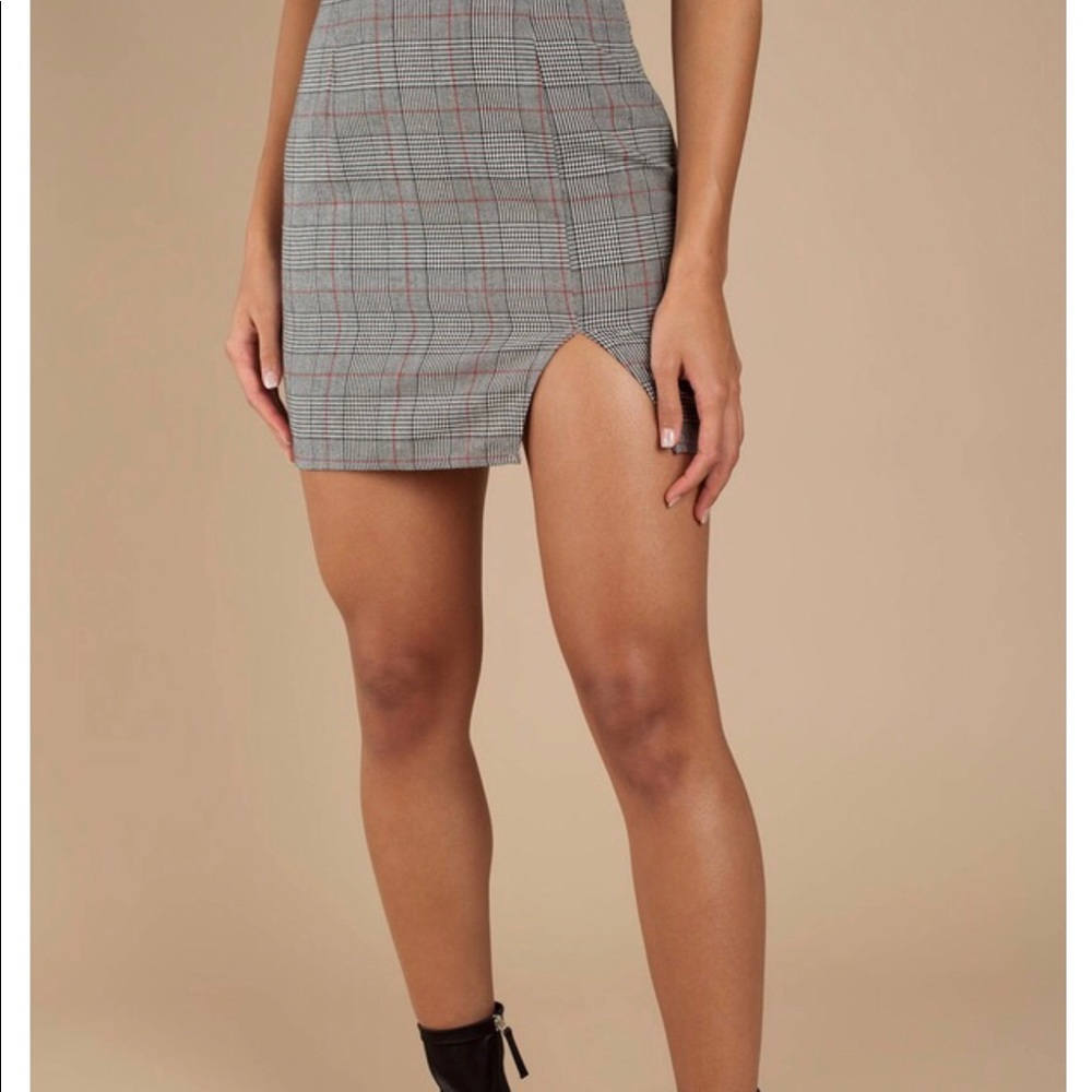 Tobi Plaid Miniskirt